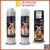 Combo Cao Cấp Sơn Samurai, Sơn xịt xe máy màu bạc lấp lánh 39/1701 (Lót:2K04, Nền 3/124, Màu 39/1701, Phủ 2K01)