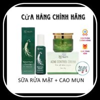 Combo Cao Mụn Sâm Vàng- Sữa Rửa Mặt MQ SKin
