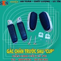 Combo cao su gác chân xếp trước sau Supper Cub 125, Future, Wave, Dream,..