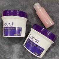 Combo Cặp duỗi ép tóc tại nhà không cần kẹp nhiệt Lacei Collagen + Keratin Protech 200mlx2/30ml