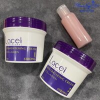 Combo Cặp duỗi ép tóc tại nhà không cần kẹp nhiệt Lacei Collagen + Keratin Protech 200mlx2/30ml [ TN ]