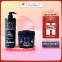 Combo cặp gội + ủ tóc tỏi đen Black Garlic - Beausella giảm rụng , kích thích mọc tóc 1000ml + 500ml