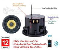 Combo Cặp Loa Âm Trần Wifi Không Dây Nghe Nhạc Stereo CỰC HAY Sao Xanh Audio