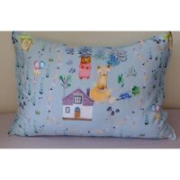 Combo cặp vỏ gối nằm và gối ôm cho bé Tencel 60s Gấu xanh