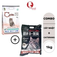 COMBO Catsrang 1kg & Cát Nhật Đen Moon Cat Cho Mèo