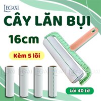 Combo Cây Lăn Bụi Cỡ Lớn 16cm Kèm 5 Lõi Tiện Lợi, Lăn Bụi Quần Áo, Ga Giường, Thảm, Lông Vật Nuôi