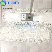 Combo cây lau sàn công nghiệp bản 80cm sợi cotton màu trắng nhập khẩu siêu thấm hút bụi bẩn