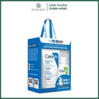 Combo CeraVe Kem Dưỡng Cho Da Khô Đến Rất Khô 50ml + Sữa Rửa Mặt Cho Da Thường Đến Khô 30ml Hasaki