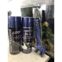 Combo chai xịt bôi trơn, vệ sinh sên Chain Lube ARROW 400ml, bàn chải.