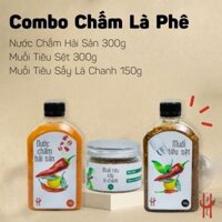 Combo Chấm Là Phê [Nước Chấm Hải Sản + Muối Tiêu Sệt + Muối Tiêu Sấy Lá Chanh]
