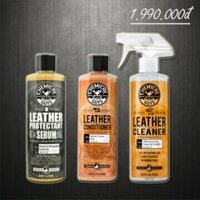 COMBO chăm sóc ghế da chuyên nghiệp CHEMICAL GUYS LEATHER CARE SUPER KIT - 473ml