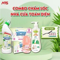 [COMBO] Chăm Sóc Nhà Cửa Toàn Diện, 8 Viên Sạch+01 Lọ Tỏa Hương Đào+01 Chai sạch bồn cầu+01 Chai NRC+01 Bàn chải