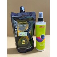Combo chăm sóc tóc Hấp Dầu Berdywins Phục Hồi Tóc Siêu Mềm Mượt 500ml & Xịt dưỡng phục hồi tóc hư tổn Roxy 250ML
