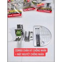 Combo chân vịt chống nhăn bánh xe xanh và bộ răng cưa mặt nguyệt chống nhăn sử dụng chống nhăn hiệu quả cao