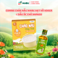 Combo Cháo Hạt Vỡ Công Thức Mabu và Dầu Óc Chó Anpaso – Bổ Sung Dinh Dưỡng Tăng Trí Não  cho bé từ 8 tháng tuổi