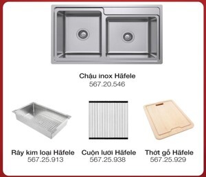 Combo Chậu bếp Hafele 567.20.586