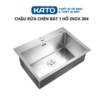 Combo chậu rửa chén bát đúc 7245T inox sus304 một hộc ngăn lớn có lớp chống ồn, kèm bộ cả chống hôi giá rẻ bền đẹp