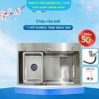 Combo CHẬU vòi RỬA BÁT 1 HỐ KOREA 7846 INOX 304 (☎️ 0984704708 ☎️ 0986692266)