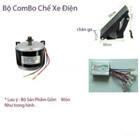 Combo chế xe điện motor 24v 250w, chế xe diện động cơ 24v 250w, motor xe điện 24V 250W