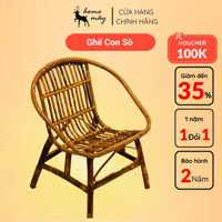 Combo chiếc bàn ghế mây tre HOME MÂY HOME MÂY đan đương nhiên và bàn gỗ xà cừ, thích hợp làm quán Cafe
