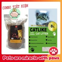 COMBO CHO MÈO: Cát Nhật Bản 5L/8L & Thức ăn Cho Mèo Hạt Khô Cat's Eye 1 kg