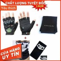 Combo chống nắng 140k Găng tay Monster + Vớ tay chống nắng + Khăn đa năng