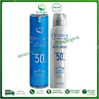 Combo Chống Nắng Optimus Thanh Mộc Hương 150ml [Kem Chống Nắng Cho Mặt và Xịt Chống Nắng Body Thanh Mộc Hương]