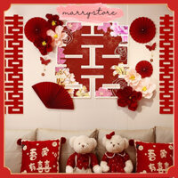 COMBO Chữ Hỷ 3D Trang Trí Phòng Cưới, Xe Hoa, Đám Cưới IV MARRYSTORE