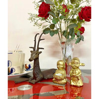 combo Chú Tiểu bưng nến và Thần Tài may mắn