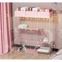 “COMBO” Chuồng mèo lắp ghép 2 tầng đa dạng mẫu mã,màu sắc đẹp.