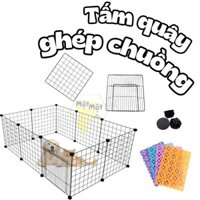 Combo chuồng quây, Chuồng ghép cho chó mèo 12 tấm lưới sắt