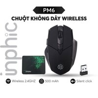 COMBO Chuột không dây Bluetooth Inphic PM6BS chơi game + Lót chuột Razer giá KHUYẾN MÃI
