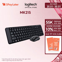 Combo chuột phím không dây Logitech MK215 - nhỏ gọn, có phím số, 1 đầu thu USB