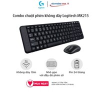 Combo chuột phím không dây Logitech MK215 - nhỏ gọn, có phím số, 1 đầu thu USB vanphongstar