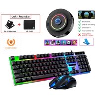 Combo chuyển đổi chơi game Meying M16 và bàn phím chuột Led - kết nối không dây công nghệ Bluetooth 5.1