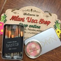 Combo cọ Nak 3 và má hồng milani sale khủng triswim