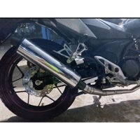 Combo cổ pô 2 khúc inox kèm lon pô CBR gắn cho xe Winner, Winner X, Sonic (khúc đá thấp) - skyracing