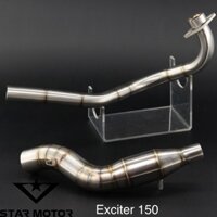 Combo Cổ pô Exciter 150,155 kèm cổ bầu hơi Inox 304
