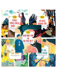 Combo Cổ Tích Việt Nam Cho Bé Mẫu Giáo - Nàng Công Chú Nhìn Xa + Ai Mua Hành Tôi + Sự Tích Cái Chổi + Chiếc Áo Tàng Hình + Anh Học Trò Và Ba Con Quỷ (Bộ 5 Cuốn)