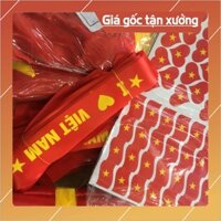 Combo cờ Việt Nam + băng rôn cổ vũ bóng đá HBB