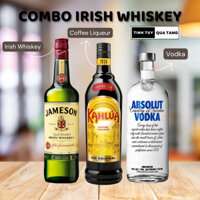 [Combo cocktail] Irish Whiskey Jameson 40% 700ml, Kahlua 20% 700ml, Absolut 40% 700ml (Không Hộp)