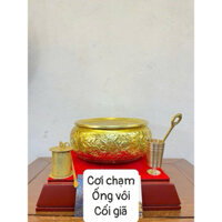 Combo cối trầu , cơi trầu , ống vôi bằng đồng
