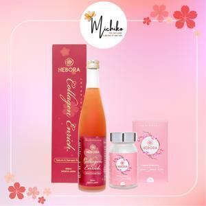 Combo Collagen Enrich (500ml) và viên uống tạo mùi hương Hebora (60v)