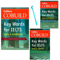 Combo Collins Cobuild - Key Words For IELTS  Book 3 Advanced Book 2 Improver Book 1 Starter  Tặng Kèm Bút
