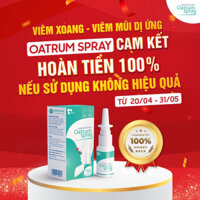 combo Combo 2 lọ  dung dịch xịt mũi Oatrum, Viem Xoang Làm Sạch Giúp Thông Thoáng Dễ Thở - 20ml