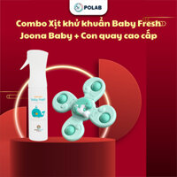 COMBO Con quay đồ chơi gắn tường + Xịt khử khuẩn Baby Fresh 300ml