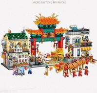 Combo Cổng ChinaTown Múa Lân 3581 Mảnh Nhựa ABS Xếp Hình KaLoz
