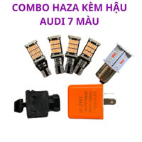 Combo Công Tắc Hazza Kèm Hậu Audi 7 Màu Lắp Đặt Wave 50/100/110 Cực Chất.