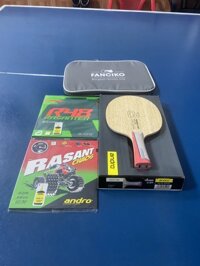 Combo cốt vợt Andro Treiber CI kết hợp mặt vợt Andro R48 và Andro Rasant Chaos