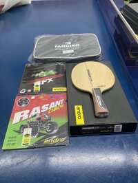 Combo cốt vợt Andro Treiber Z kết hợp mặt vợt Andro Hexer Power Grip SFX và Andro Rasant Chaos